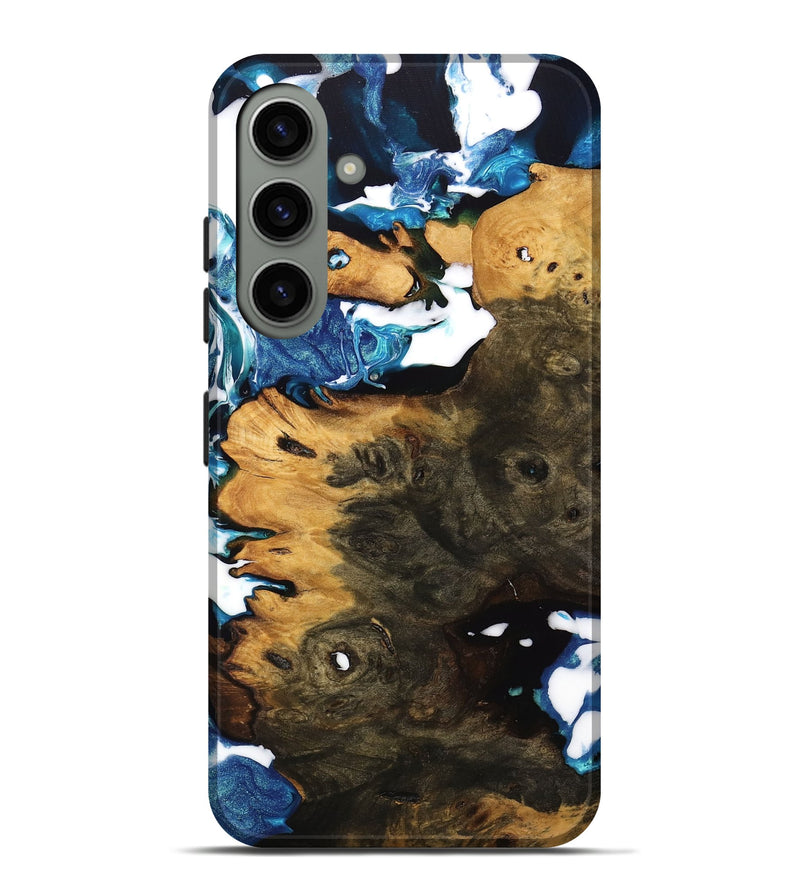 Galaxy S24 Plus Wood Live Edge Phone Case - Colonel (Blue, 746807)