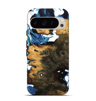 Pixel 9 Wood Live Edge Phone Case - Colonel (Blue, 746807)