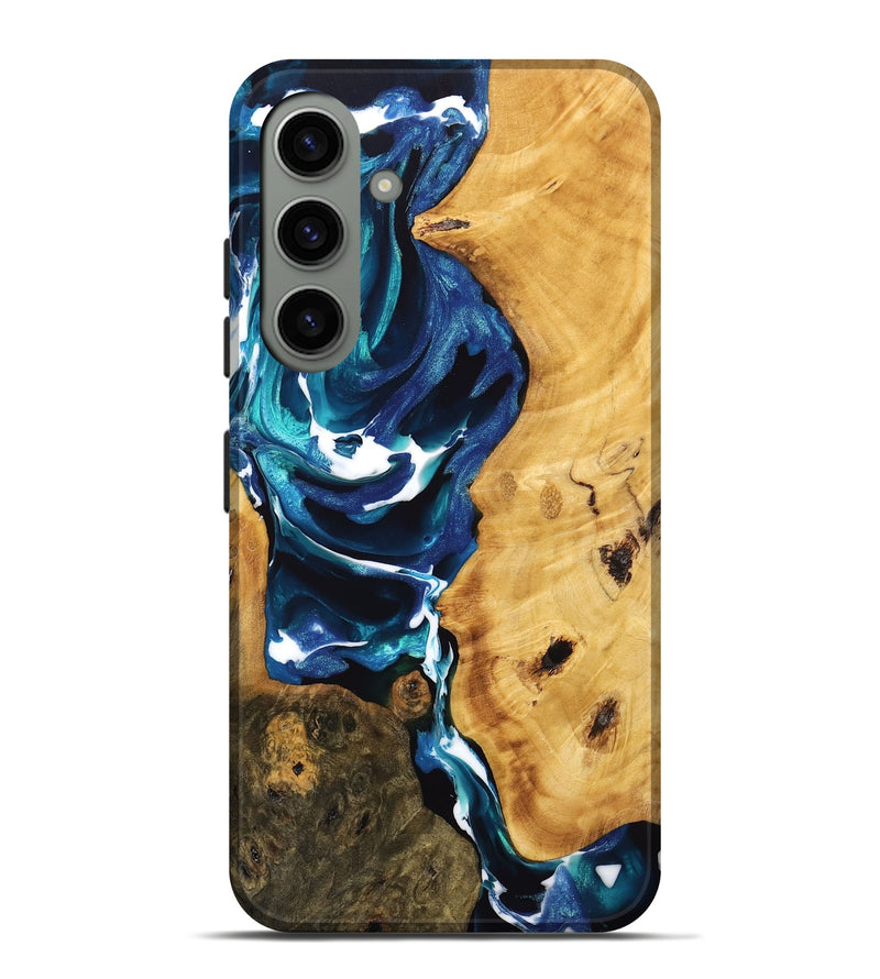 Galaxy S24 Plus Wood Live Edge Phone Case - Dangelo (Blue, 746808)