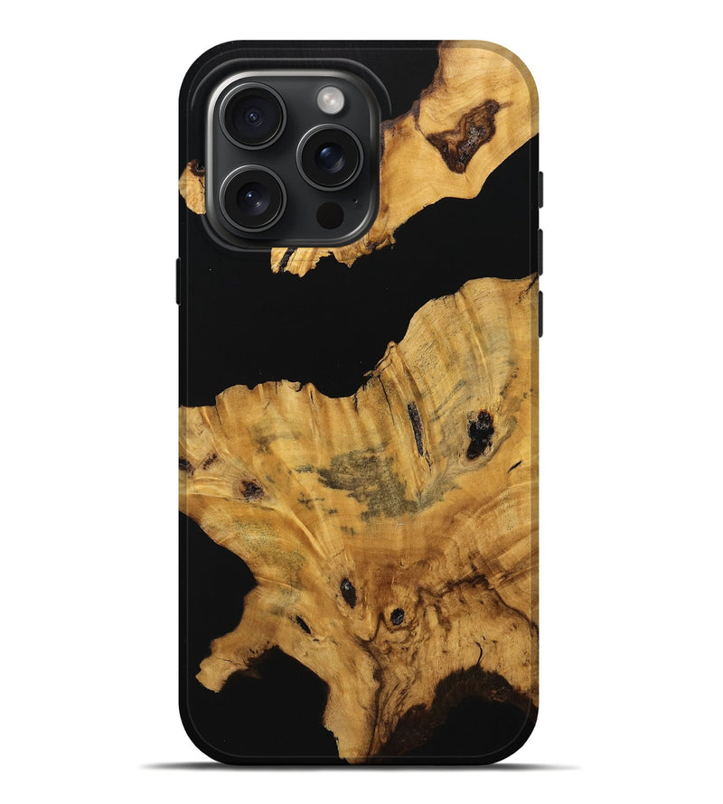 iPhone 16 Pro Max Wood Live Edge Phone Case - Poppy (Wood Burl, 746816)