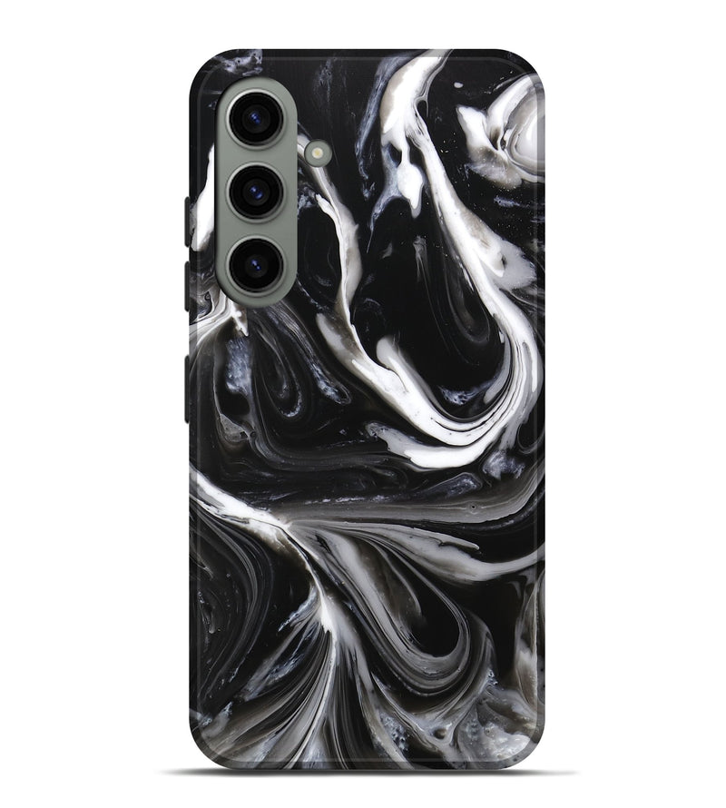 Galaxy S24 Plus ResinArt Live Edge Phone Case - Tamatha (Black & White, 746817)