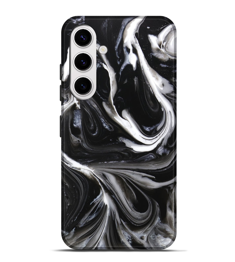 Galaxy S25 Plus ResinArt Live Edge Phone Case - Tamatha (Black & White, 746817)