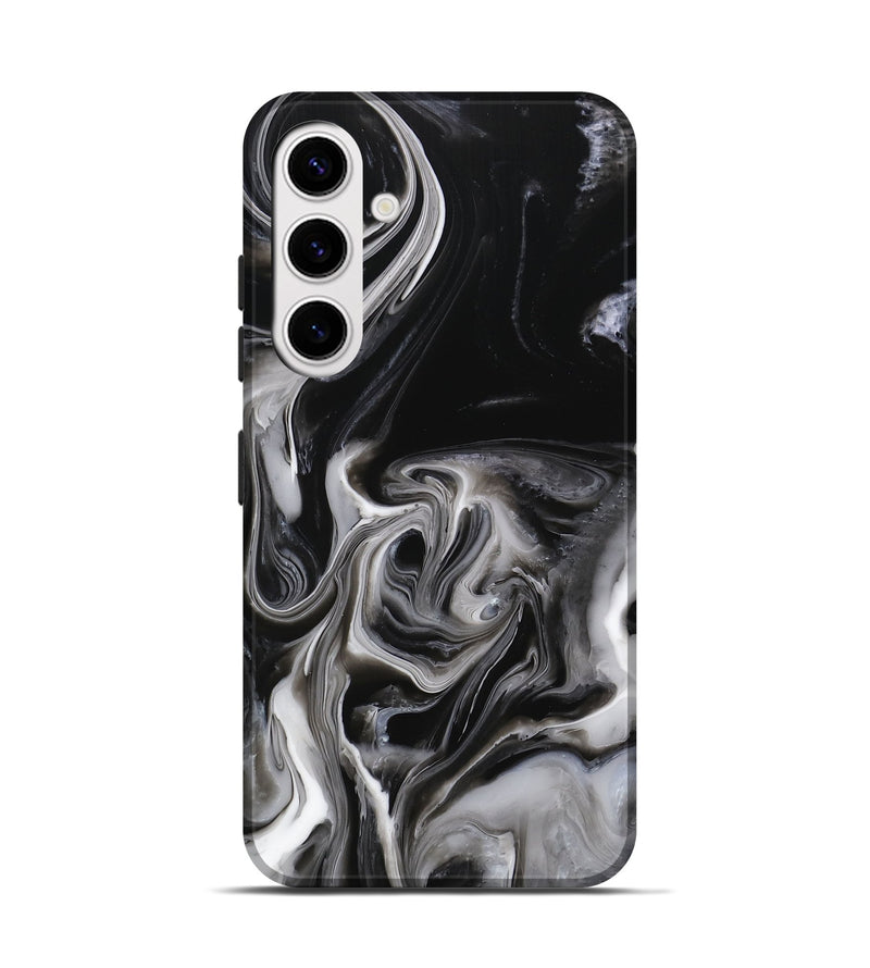 Galaxy S25 ResinArt Live Edge Phone Case - Wallace (Black & White, 746834)