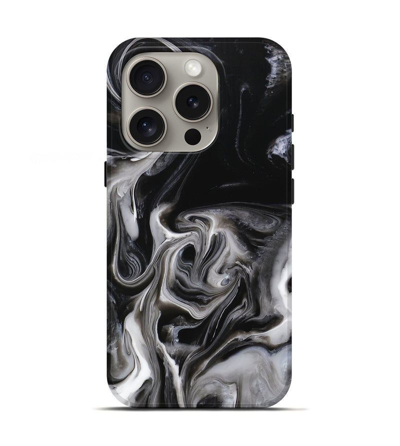 iPhone 16 Pro ResinArt Live Edge Phone Case - Wallace (Black & White, 746834)