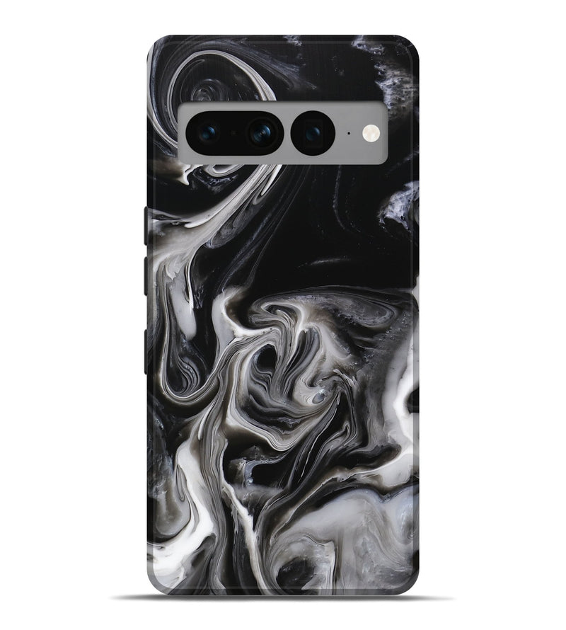 Pixel 7 Pro ResinArt Live Edge Phone Case - Wallace (Black & White, 746834)