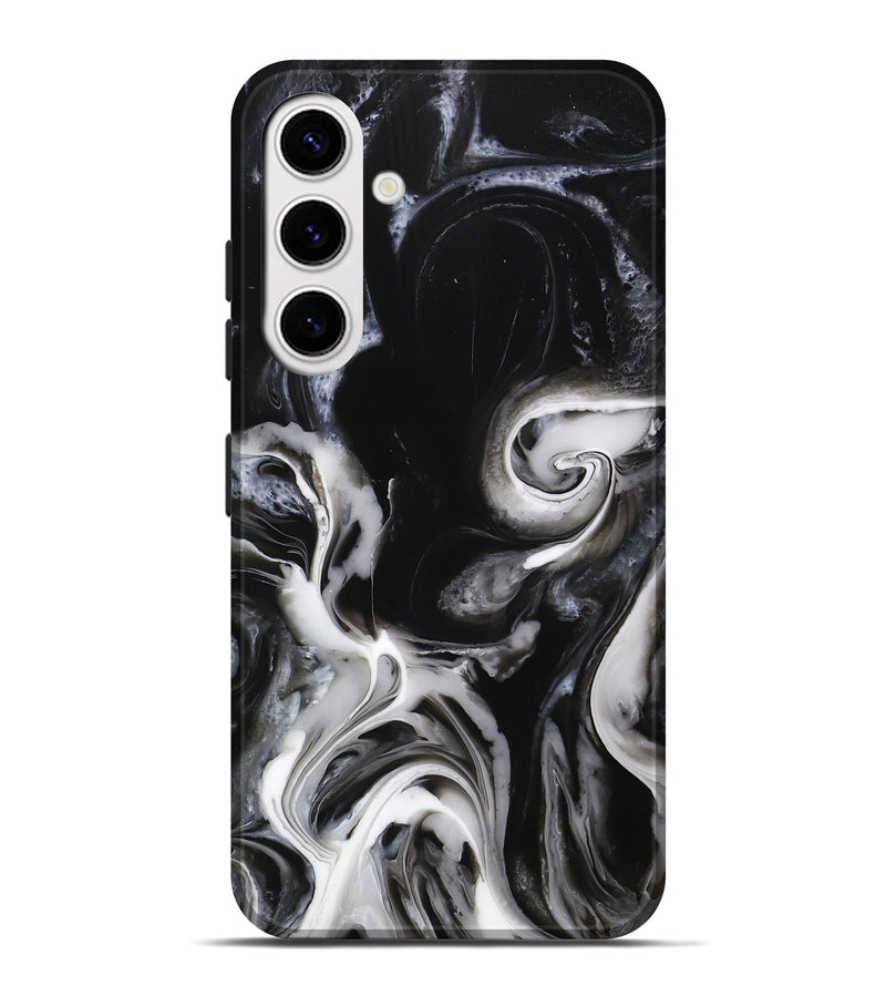 Galaxy S25 Plus ResinArt Live Edge Phone Case - Antonio (Black & White, 746837)