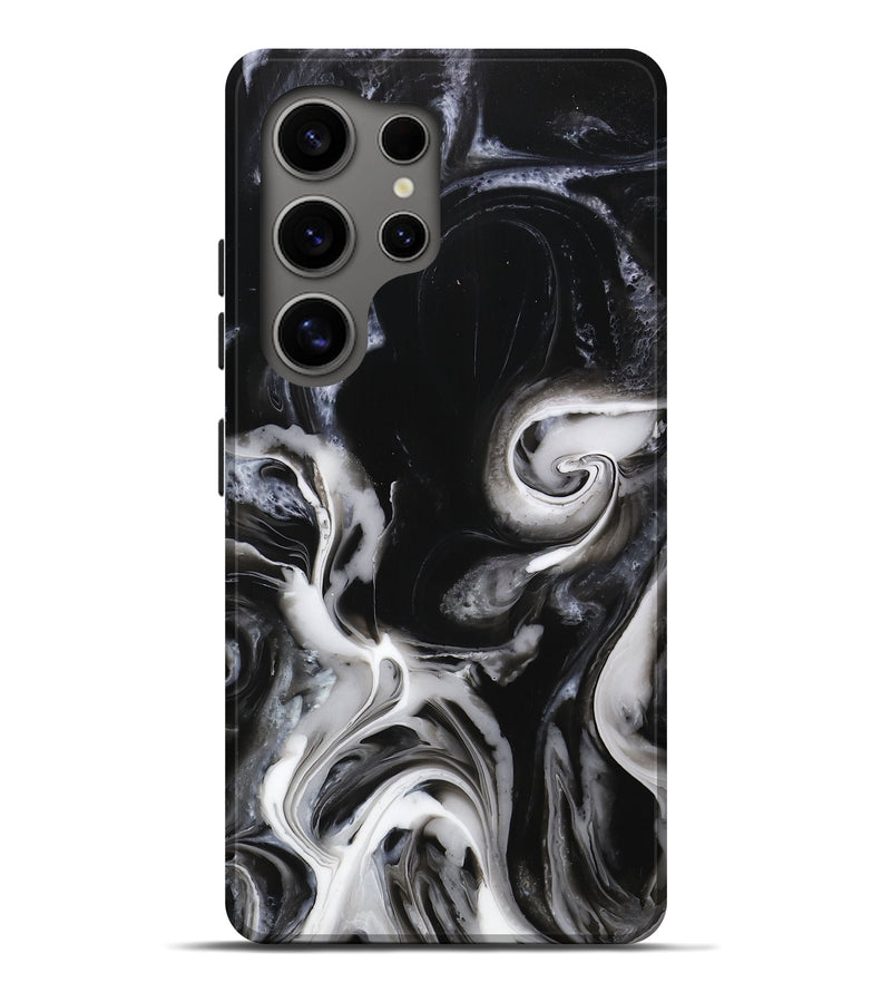 Galaxy S25 Ultra ResinArt Live Edge Phone Case - Antonio (Black & White, 746837)