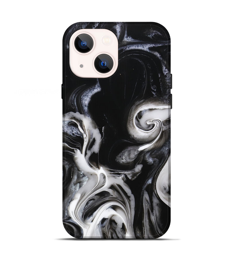 iPhone 13 ResinArt Live Edge Phone Case - Antonio (Black & White, 746837)