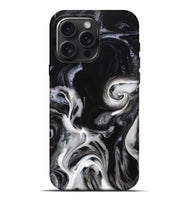 iPhone 16 Pro Max ResinArt Live Edge Phone Case - Antonio (Black & White, 746837)