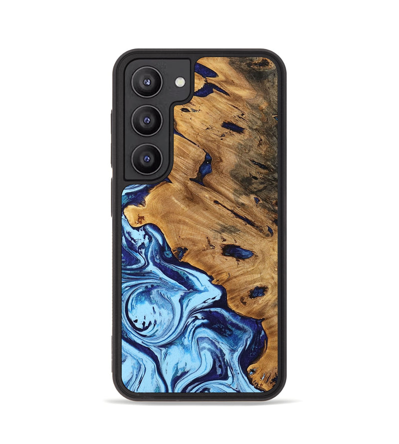 Galaxy S23 Wood Phone Case - Kaiser (Blue, 746847)