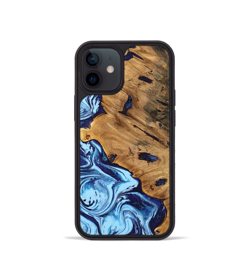 iPhone 12 mini Wood Phone Case - Kaiser (Blue, 746847)