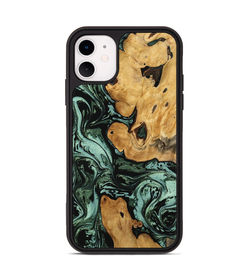 iPhone 11 Wood Phone Case - Tiana (Green, 746855)