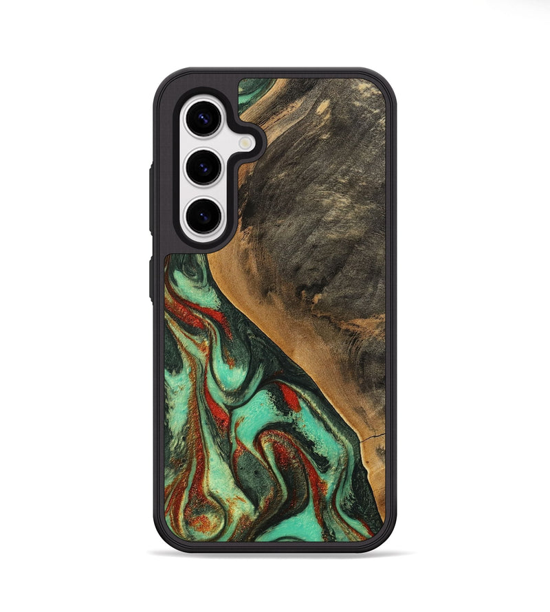 Galaxy S25 Wood Phone Case - Anna (Green, 746857)