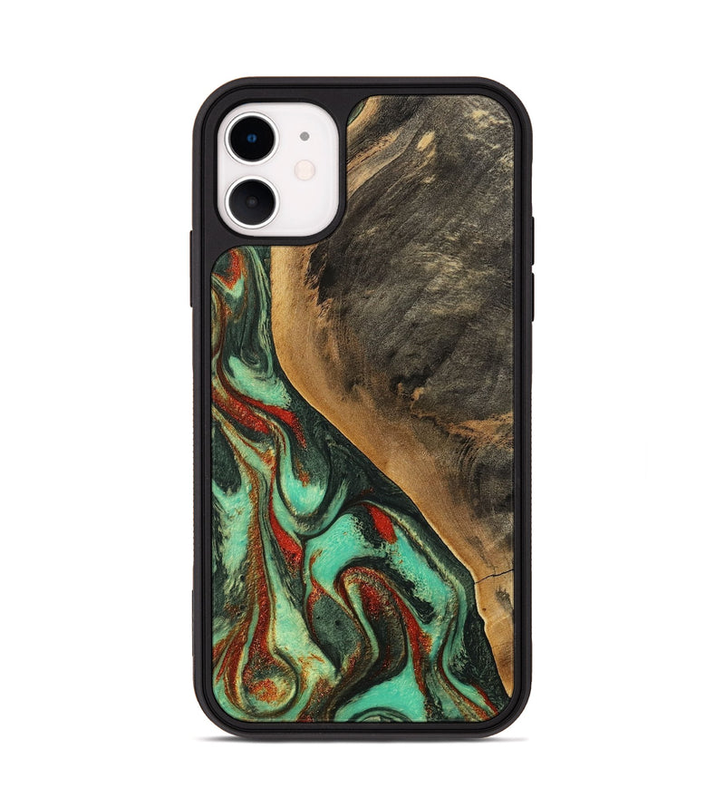 iPhone 11 Wood Phone Case - Anna (Green, 746857)