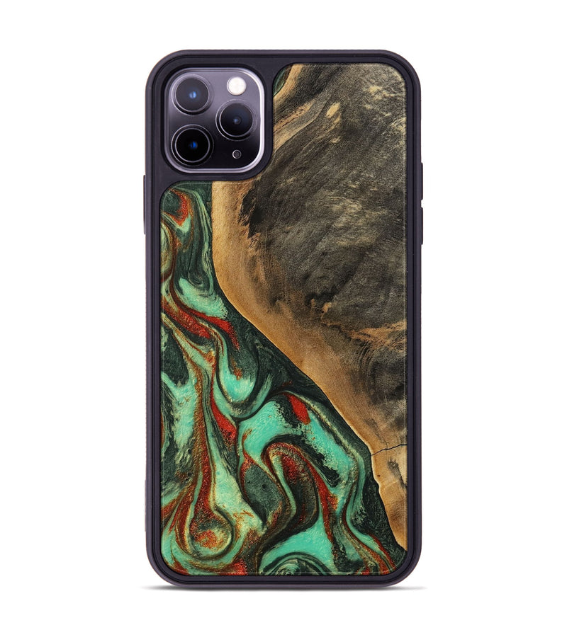 iPhone 11 Pro Max Wood Phone Case - Anna (Green, 746857)