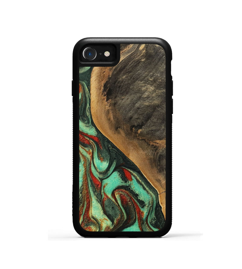 iPhone SE Wood Phone Case - Anna (Green, 746857)