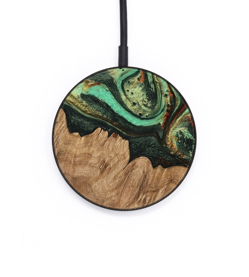 Circle Wood Wireless Charger - Reanna (Green, 746858)