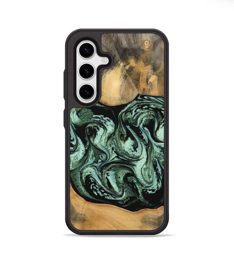 Galaxy S25 Wood Phone Case - Damion (Green, 746867)