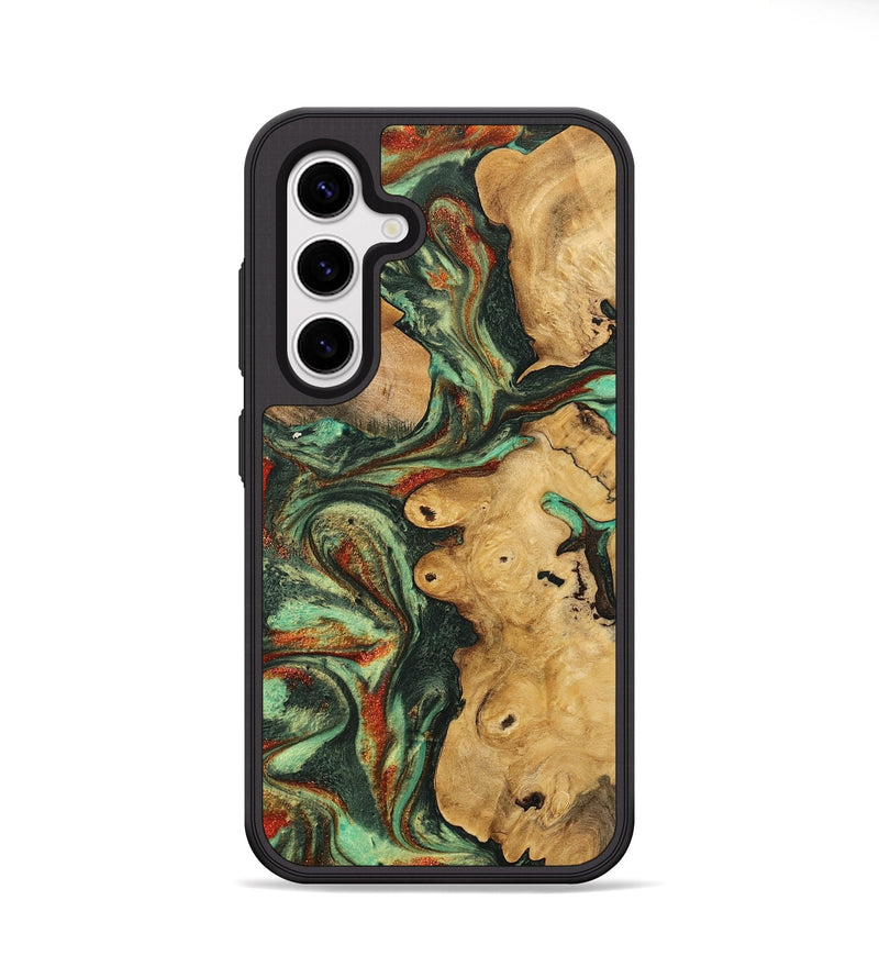 Galaxy S25 Wood Phone Case - Rheta (Green, 746870)