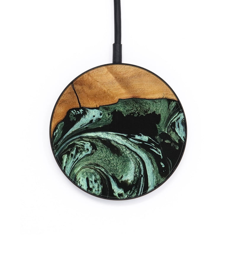 Circle Wood Wireless Charger - Hobert (Green, 746892)