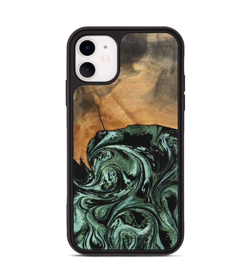 iPhone 11 Wood Phone Case - Hobert (Green, 746892)