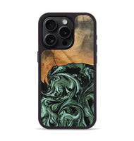 iPhone 15 Pro Wood Phone Case - Hobert (Green, 746892)