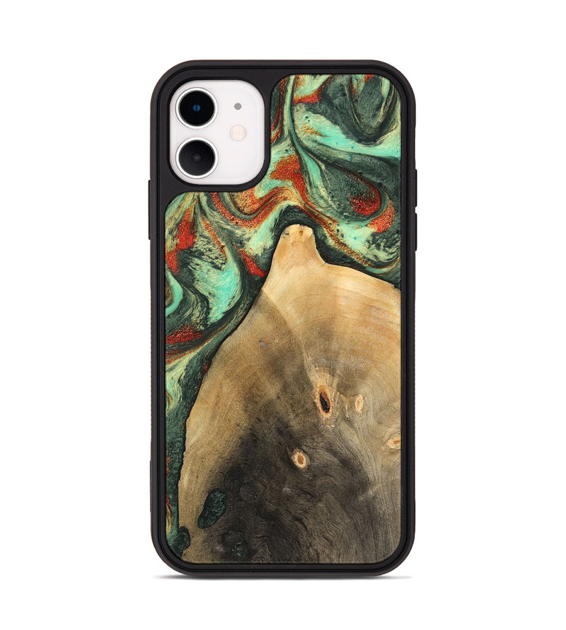 iPhone 11 Wood Phone Case - Ares (Green, 746894)