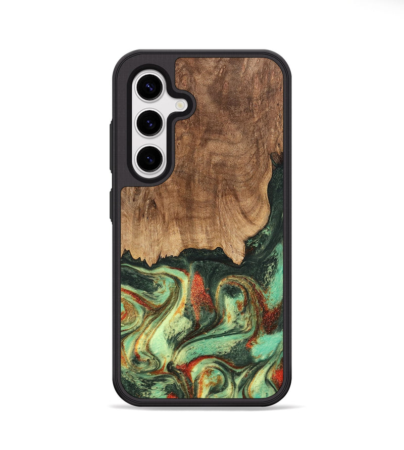 Galaxy S25 Wood Phone Case - Taniya (Green, 746895)