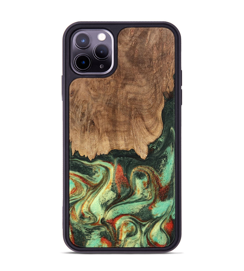 iPhone 11 Pro Max Wood Phone Case - Taniya (Green, 746895)