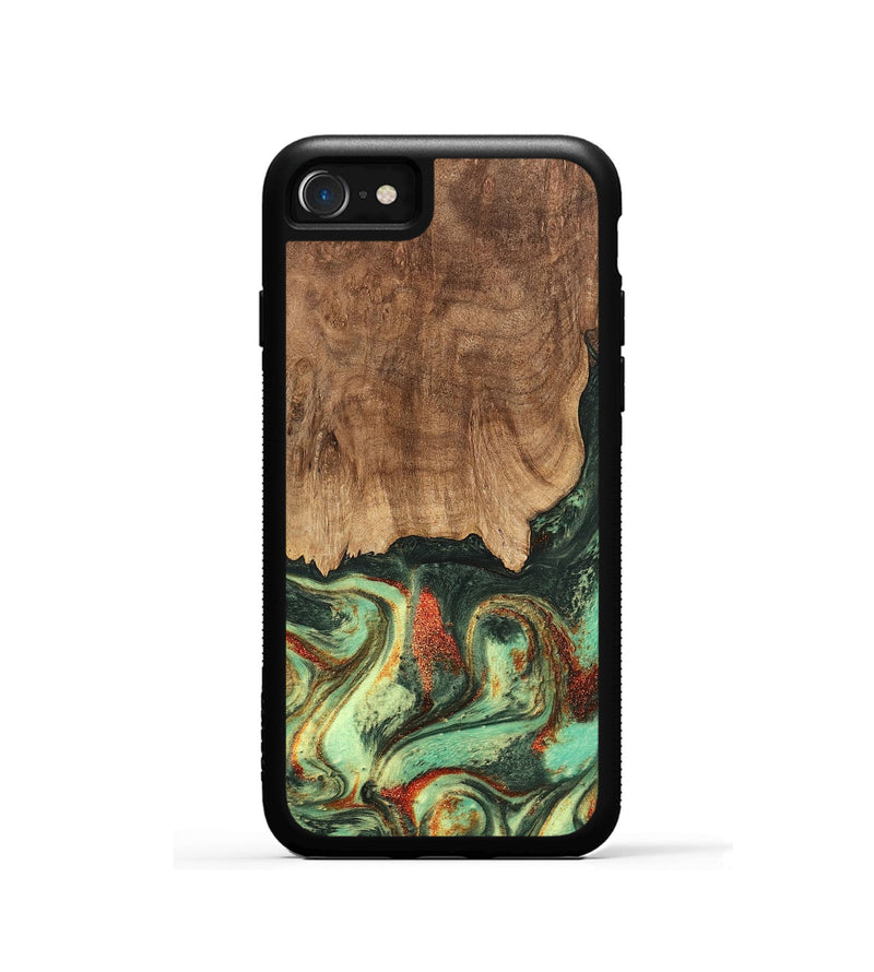 iPhone SE Wood Phone Case - Taniya (Green, 746895)