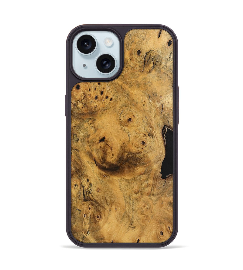 iPhone 15 Wood Phone Case - Cruz (Wood Burl, 746898)