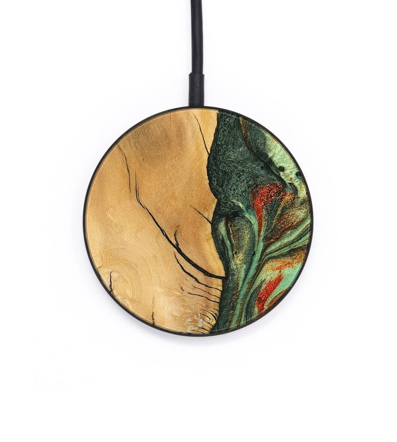 Circle Wood Wireless Charger - Zora (Green, 746900)