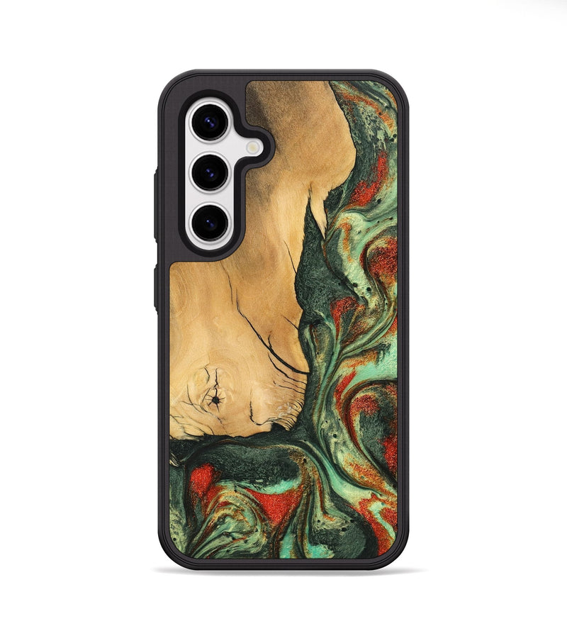 Galaxy S25 Wood Phone Case - Zora (Green, 746900)