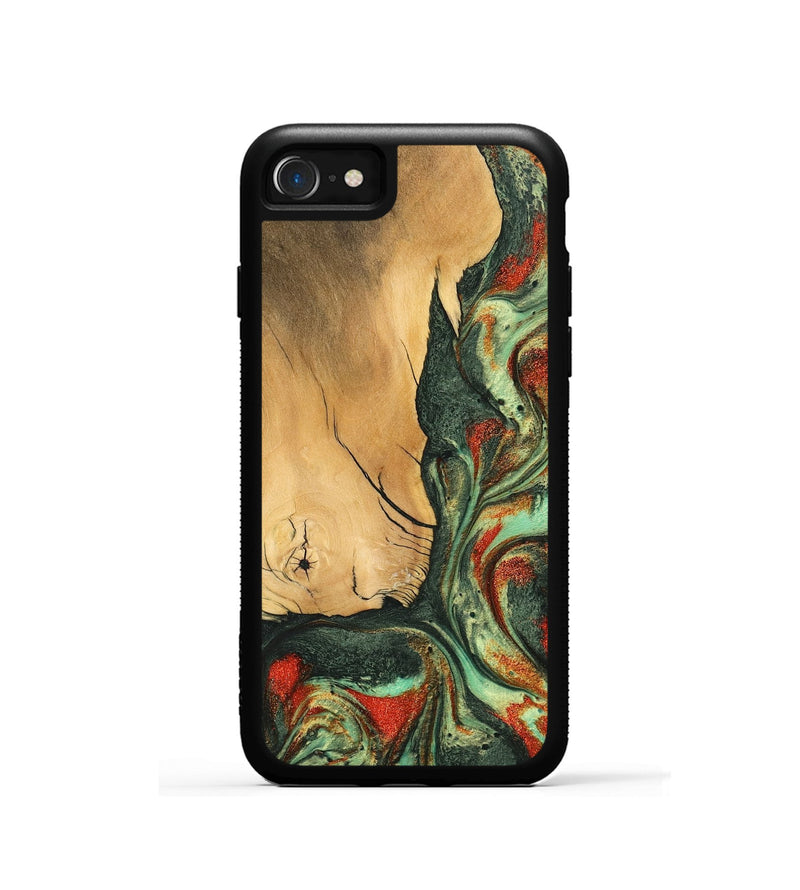 iPhone SE Wood Phone Case - Zora (Green, 746900)