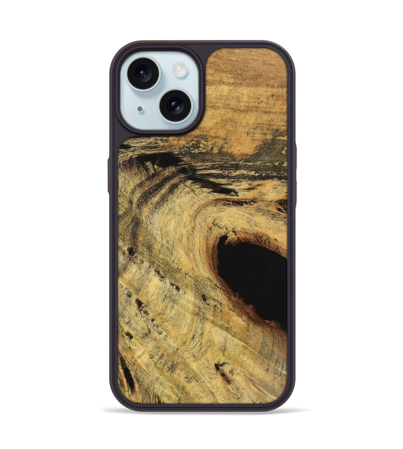 iPhone 15 Wood Phone Case - Alisha (Wood Burl, 746920)