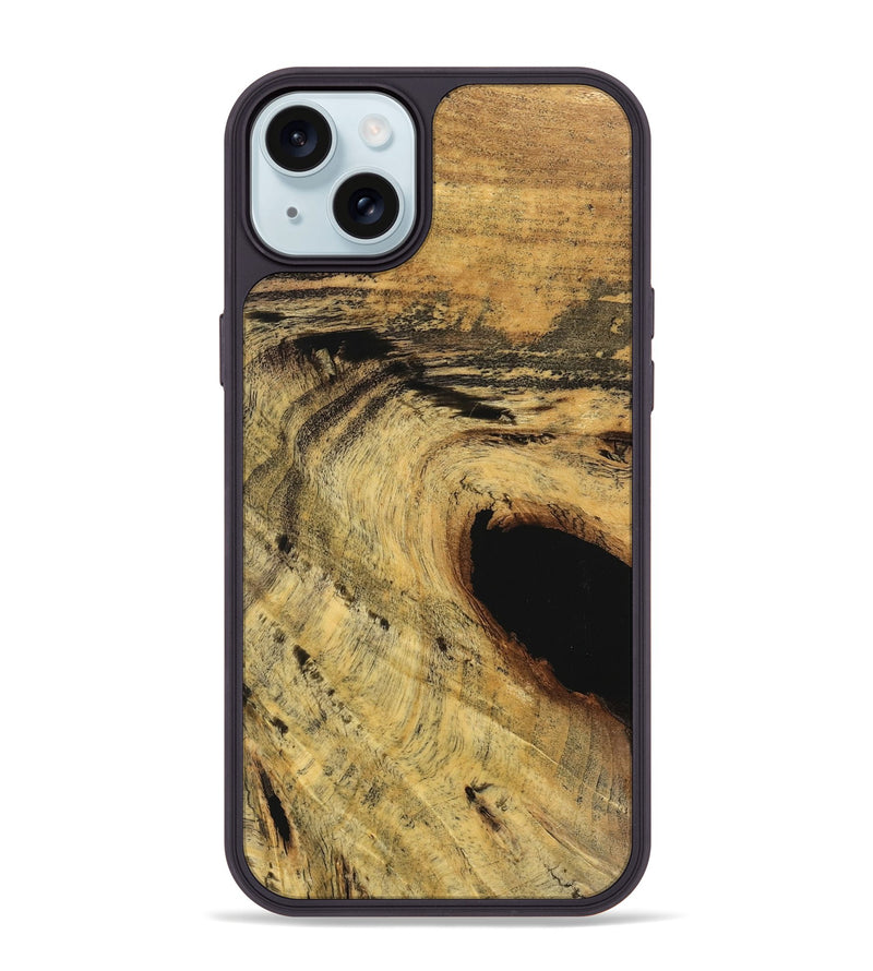 iPhone 15 Plus Wood Phone Case - Alisha (Wood Burl, 746920)