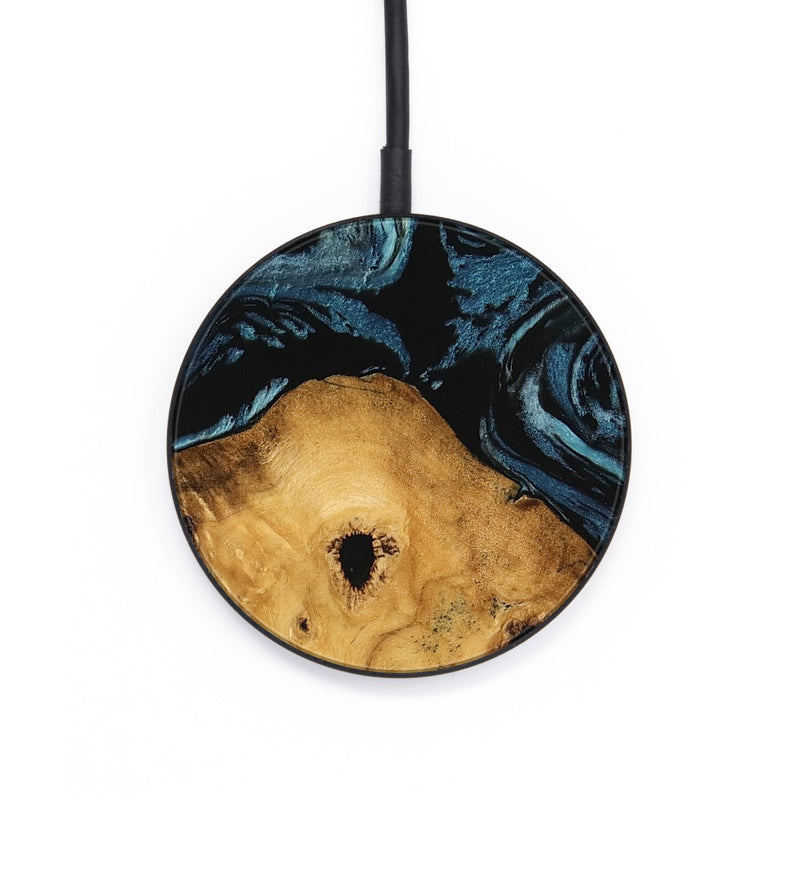 Circle Wood Wireless Charger - Kamron (Blue, 746938)