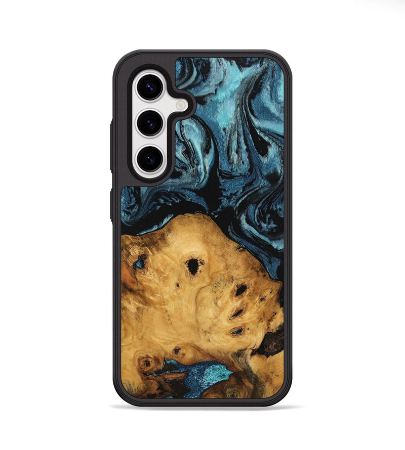 Galaxy S25 Plus Wood Phone Case - Kamron (Blue, 746938)