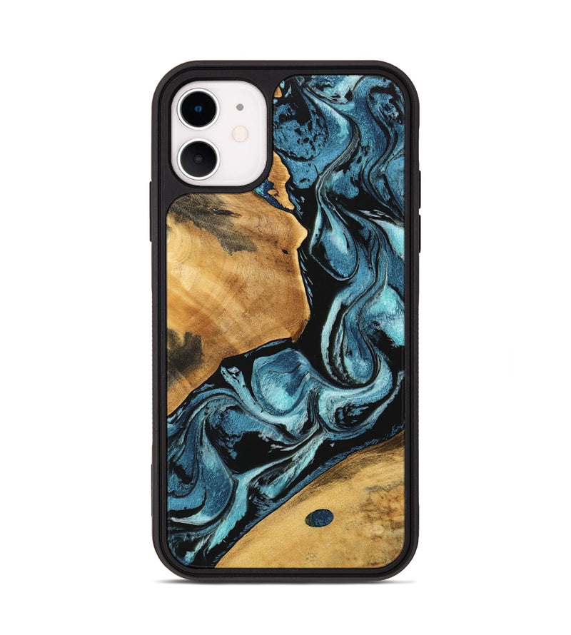 iPhone 11 Wood Phone Case - Verona (Blue, 746944)