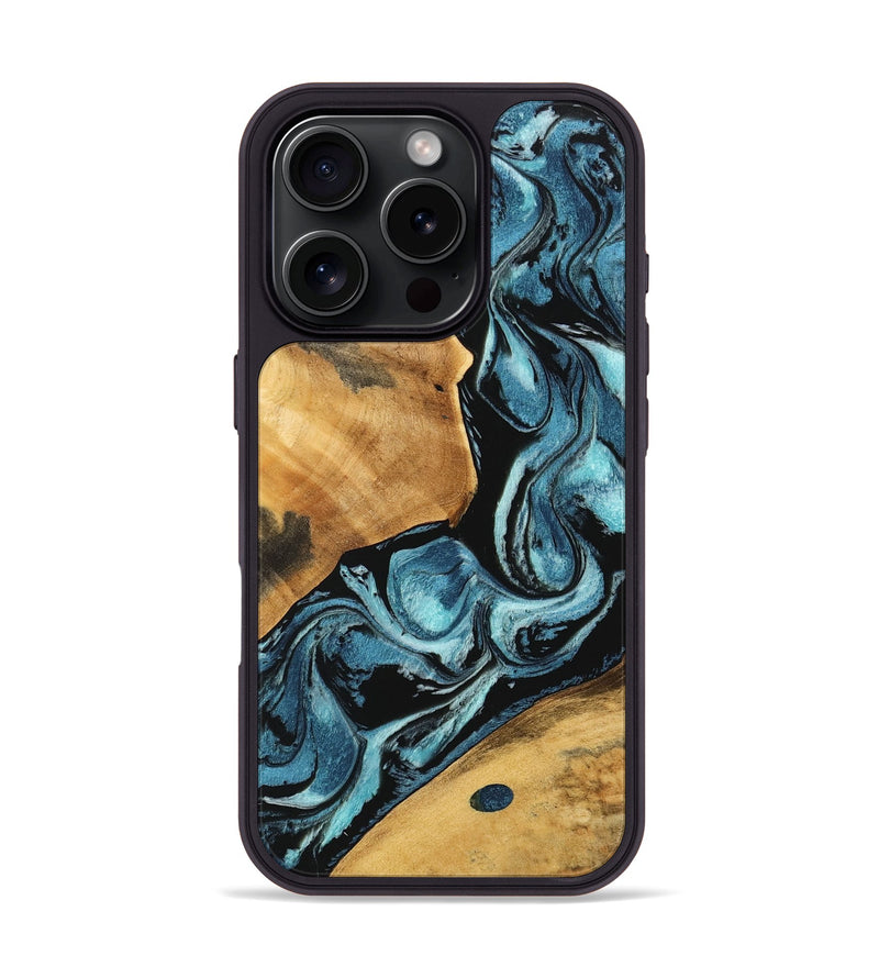 iPhone 16 Pro Wood Phone Case - Verona (Blue, 746944)