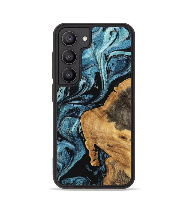 Galaxy S23 Wood Phone Case - Cara (Blue, 746946)