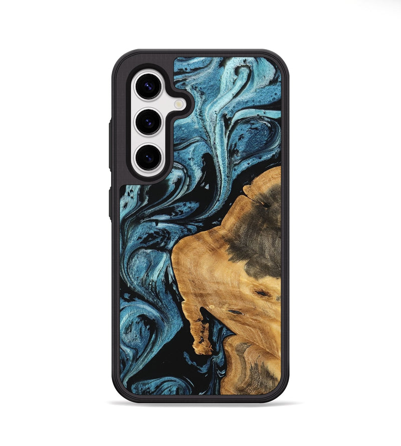 Galaxy S25 Plus Wood Phone Case - Cara (Blue, 746946)