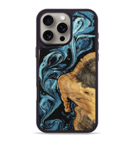 iPhone 16 Pro Max Wood Phone Case - Cara (Blue, 746946)