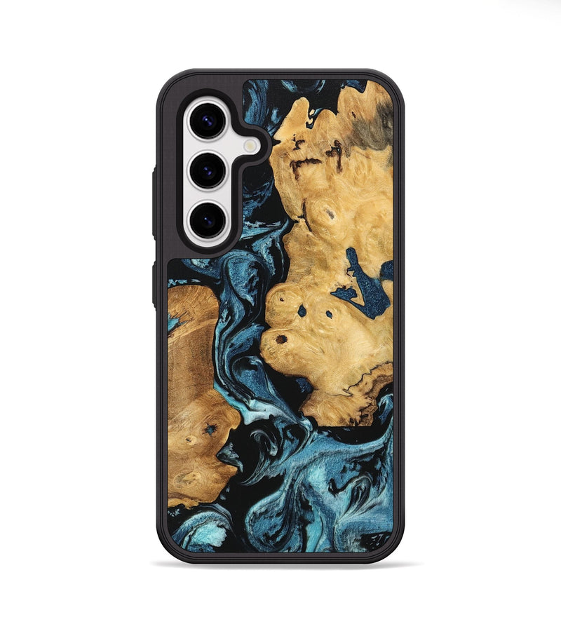 Galaxy S25 Plus Wood Phone Case - Lyndon (Blue, 746947)