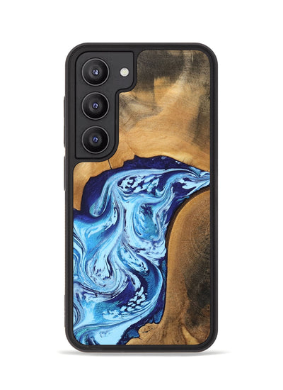 Galaxy S23 Wood Phone Case - Al (Blue, 746957)