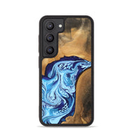 Galaxy S23 Wood Phone Case - Al (Blue, 746957)