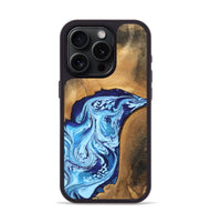 iPhone 15 Pro Wood Phone Case - Al (Blue, 746957)