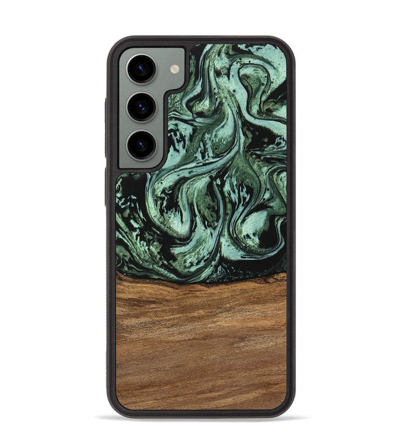 Galaxy S23 Plus Wood Phone Case - Hester (Green, 746959)