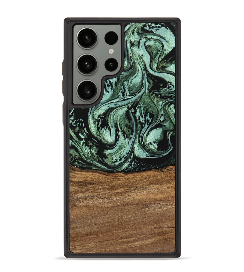 Galaxy S23 Ultra Wood Phone Case - Hester (Green, 746959)