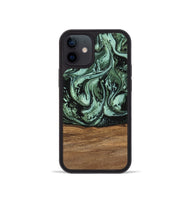 iPhone 12 mini Wood Phone Case - Hester (Green, 746959)